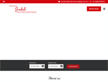 Tablet Screenshot of hoteljindalinternational.com